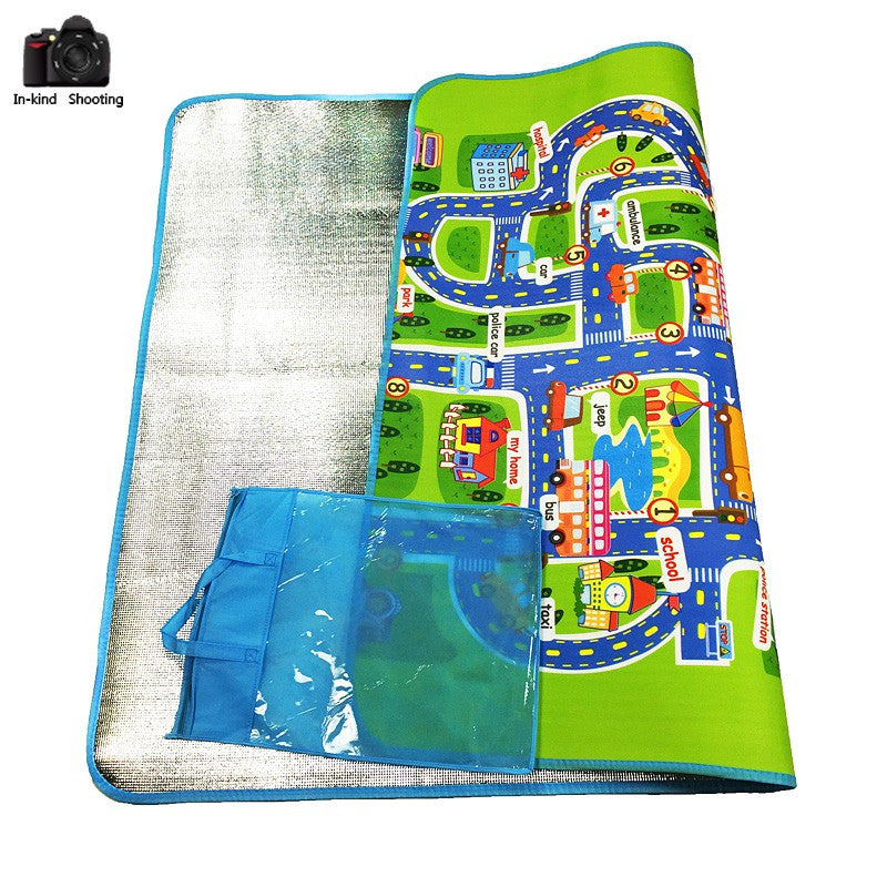 Merske Mk10082 Kids City Traffic Carpet Mat - 62.99" X 51.18"