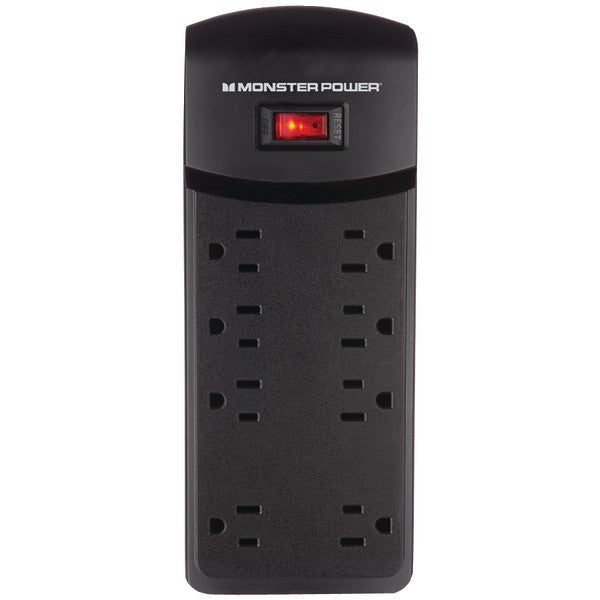 Monster Power 121828 8-outlet Core Power 800 Usb+av Surge Protector With 2 Usb Ports