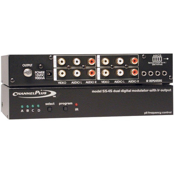 Channelplus 5545 Deluxe Series Modulator With Ir Emitter Ports (quad-source)