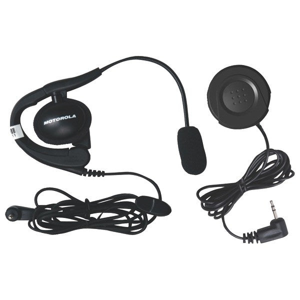 Motorola Talkabout 1884 Wired Headset With Boom Microphone & Ptt Button Bundle