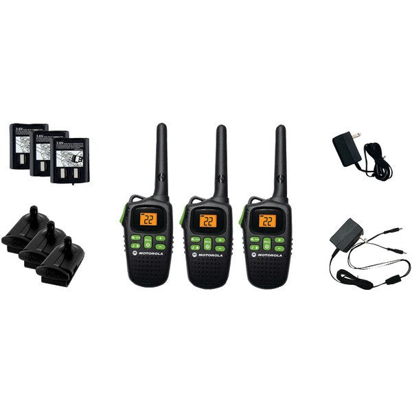 Motorola Talkabout Md200tpr 20-mile Talkabout 2-way Radio Triple Pack With Accessories