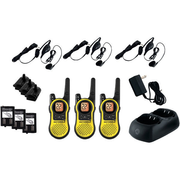 Motorola Talkabout Mh230tpr 23-mile Talkabout 2-way Radios Triple Pack With Accessories