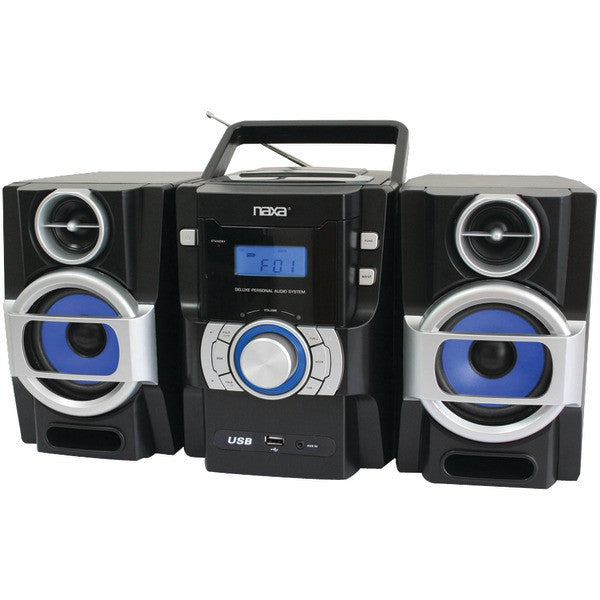 Naxa Npb429 Portable Cd/mp3 Player With Pll Fm Radio, Detachable Speakers & Remote