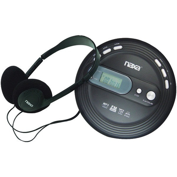 Naxa Npc330 Slim Personal Cd/mp3 Player With Fm Radio