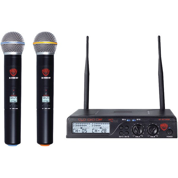 Nady U-2100 Ht Band A/b Dual Uhf Wireless Handheld Microphone System