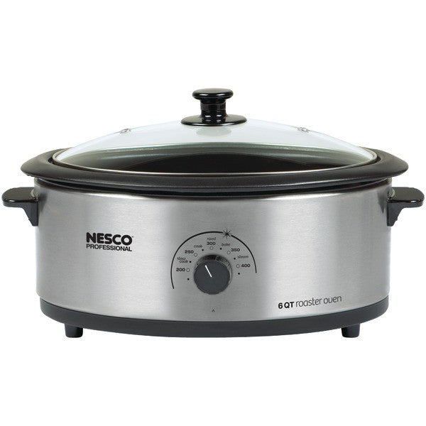 Nesco/american Harvest 4816-25-30 6-quart Nonstick Roaster Oven (stainless Steel)