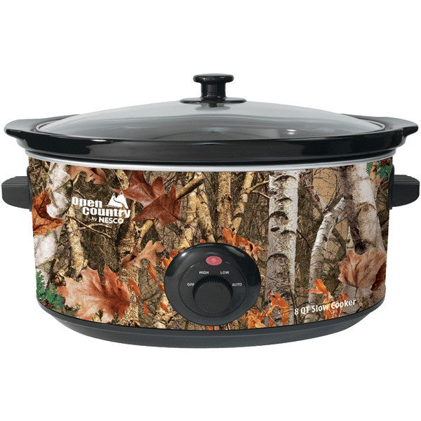 Open Country Sc-8017 Portable 8-quart Woodland Birch Slow Cooker