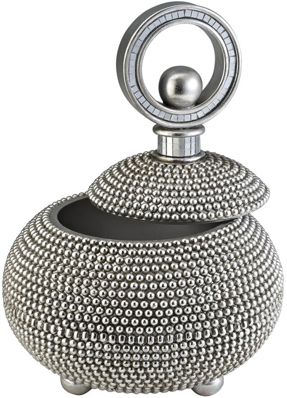 Ok Lighting Ok-4240-jx1 Pearl Stone Silver Decorative Box