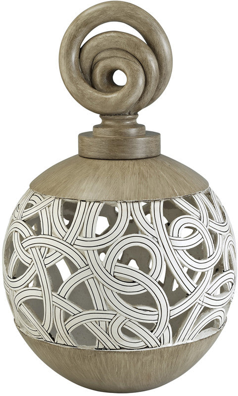 Ok Lighting Ok-4241-v1 Carved Strings Decorative Vase