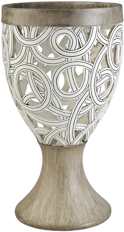 Ok Lighting Ok-4241-v2 Carved Strings Decorative Vase