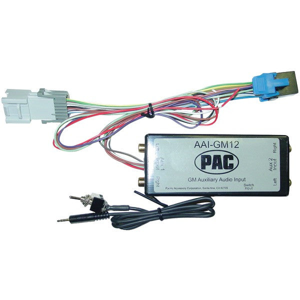 Pac Audio Aai-gm12 Auxiliary Audio Input & Interface For 2000–2009 Gm Class Ii