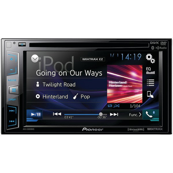 Pioneer Avh-x3800bhs 6.2" Double-din In-dash Dvd Receiver With Bluetooth, Siri Eyes Free, Siriusxm Ready, Hd Radio, Spotify, Appradio One & Dual Camer