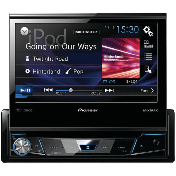 Pioneer Avh-x6800dvd 7" Single-din In-dash Dvd Receiver With Flip-out Display, Spotify & Appradio One