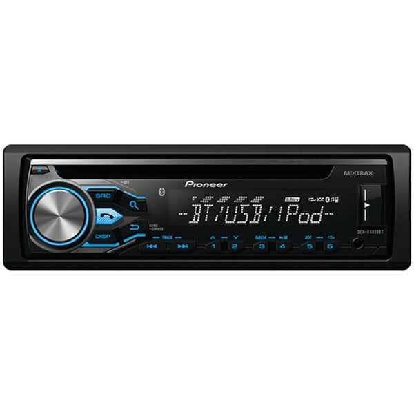 Pioneer Deh-x4800bt Single-din In-dash Cd Receiver With Mixtrax, Bluetooth, Siri Eyes Free, Usb, Pandora Internet Radio Ready & Android Music Support
