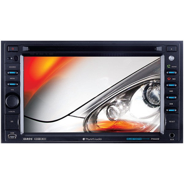 Planet Audio P9640b 6.2" Double-din In-dash Touchscreen Dvd Receiver With Bluetooth (without Rear Camera)