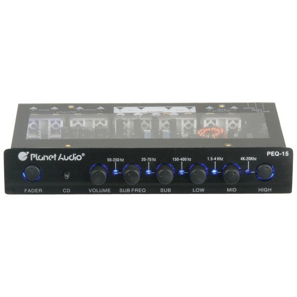 Planet Audio Peq15 Half-din 5-band Preamp Parametric Equalizer