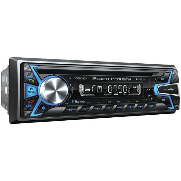 Power Acoustik Pcd-51 Single-din In-dash Cd/mp3 Am/fm Receiver With Usb Playback (without Bluetooth)