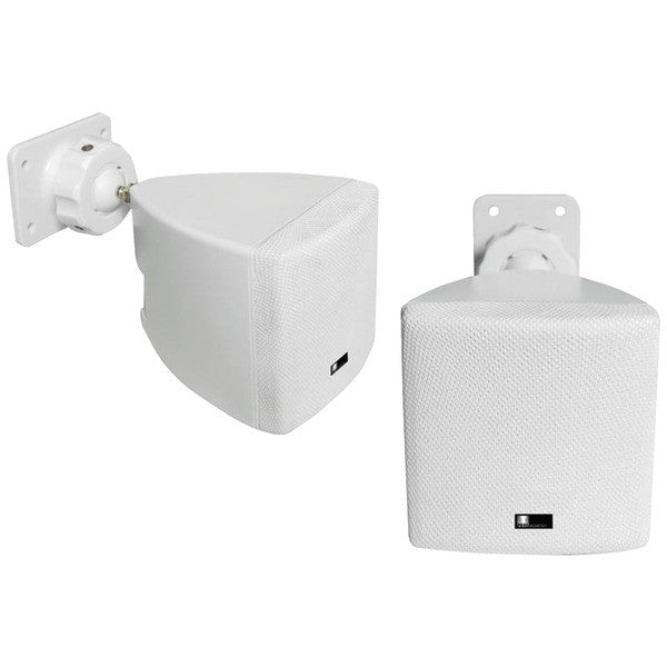 Pure Acoustics Ht770 Wh Mini Cube Speaker With Wall Bracket (white)