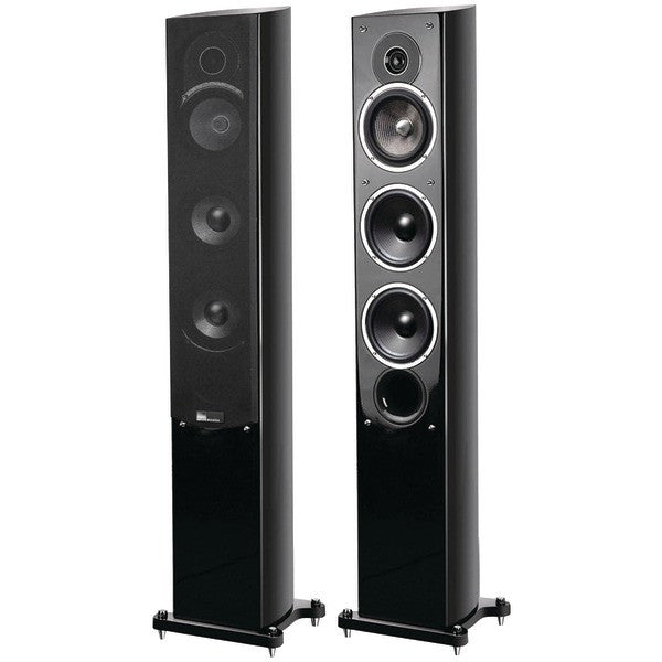 Pure Acoustics Noble-iif 5.25" Noble Ii Gloss Black Slim Tower Speakers
