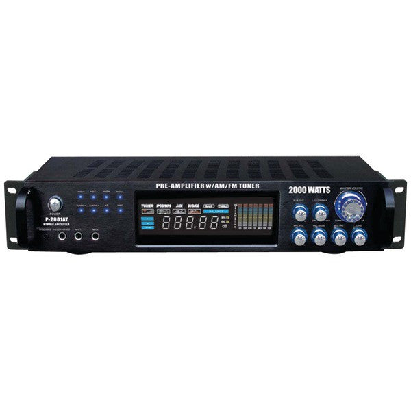 Pyle P2001at Hybrid Amp & Am/fm Tuner (2,000 Watt)