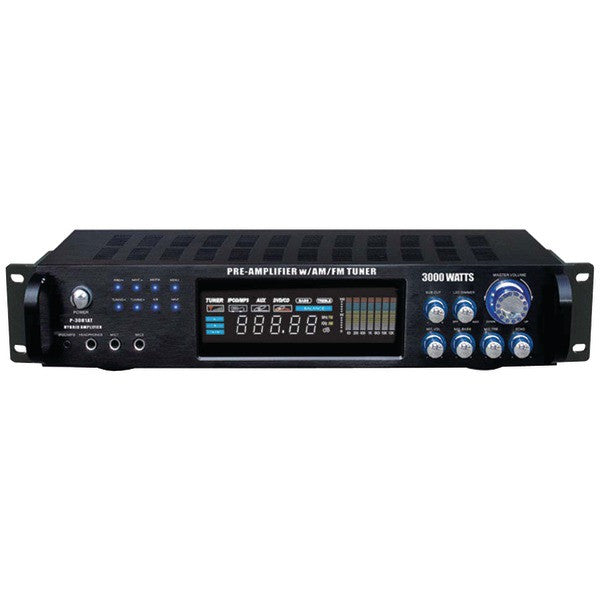 Pyle P3001at Hybrid Amp & Am/fm Tuner (3,000 Watt)