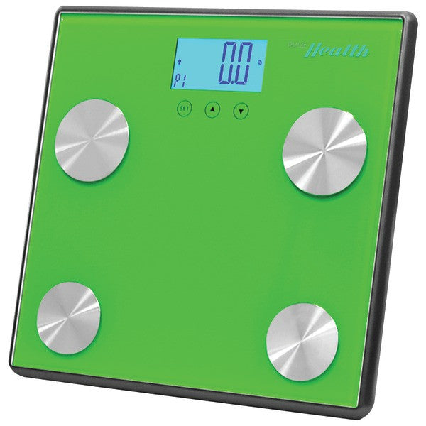 Pyle Sports Phlscbt4gn Bluetooth Digital Weight & Personal Health Scale With Wireless Smartphone Data Transfer (green)