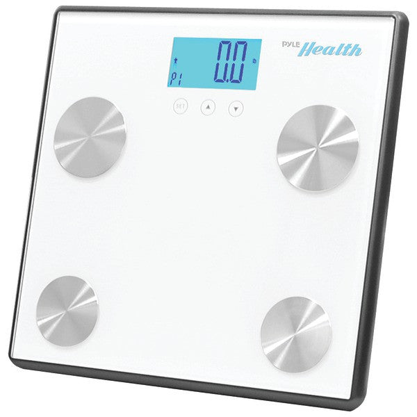 Pyle Sports Phlscbt4wt Bluetooth Digital Weight & Personal Health Scale With Wireless Smartphone Data Transfer (white)