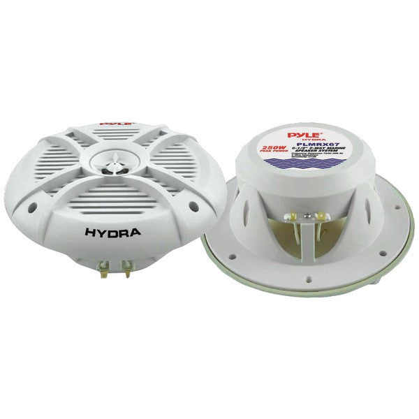 Pyle Plmrx67 Hydra Series Aqua Pro 2-way Marine Speakers (6.5", 250 Watts)