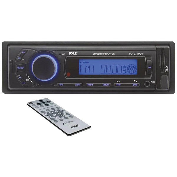 Pyle Plr27mpbu Single-din In-dash Mechless Am/fm Receiver With Bluetooth