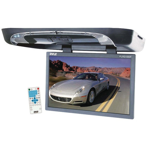 Pyle Plrd195if 19" Ceiling-mount Lcd Monitor With Dvd Player & Wireless Ir & Fm Transmitters