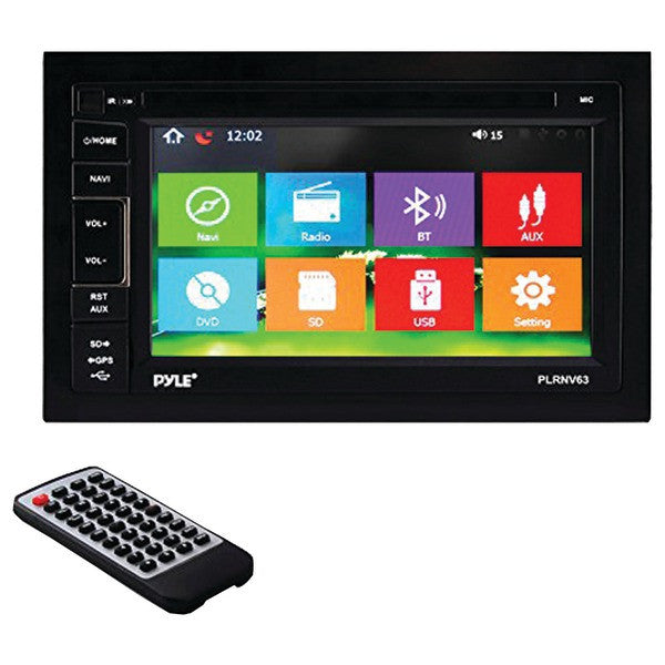 Pyle Plrnv63 6.5" Double-din In-dash Navigation Mechless Am/fm-mpx Receiver With Gps & Bluetooth