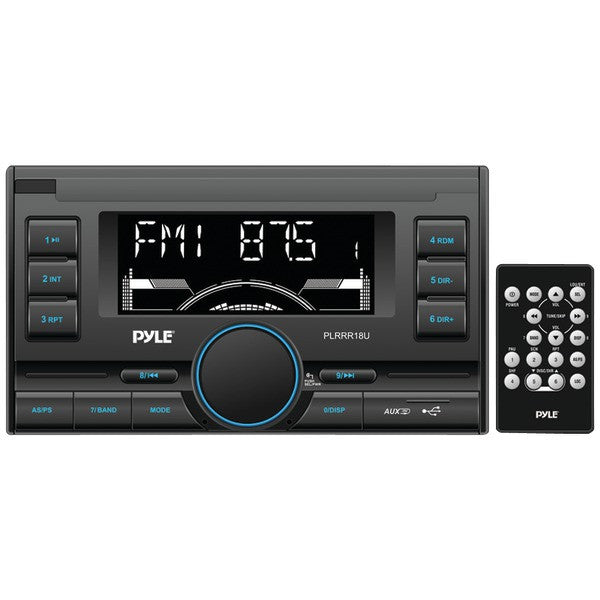 Pyle Plrrr18u Double-din In-dash Mechless Am/fm Receiver With Usb/sd Memory Card Readers & Auxiliary Input