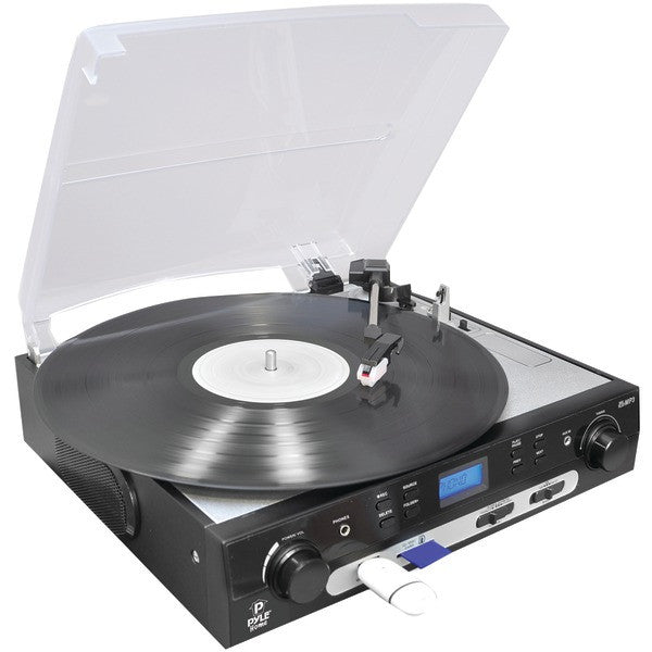 Pyle Plttb9u Usb Turntable With Direct-to-digital Usb/sd Card Encoder