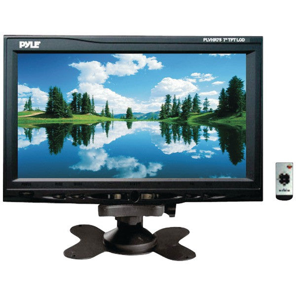 Pyle Plvhr75 7" Headrest Monitor With Stand & Headrest Shroud