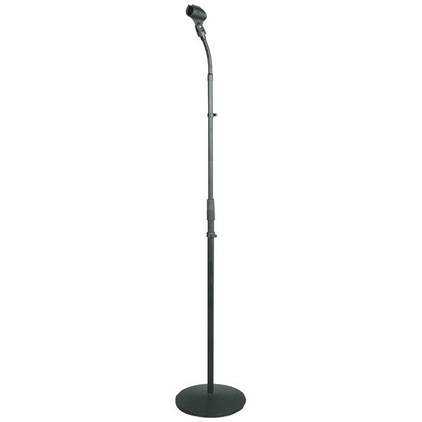 Pyle Pmks32 Universal Compact Base Microphone Stand With Adjustable & Pivotable Gooseneck