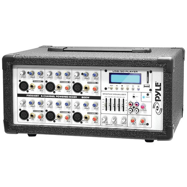 Pyle Pmx640bt 6-channel 600-watt Bluetooth Mixer