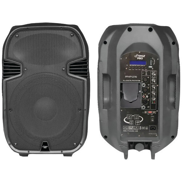 Pyle Pphp127ai 1,200-watt Powered 2-way Full Range Pa Speaker With Ipod Dock