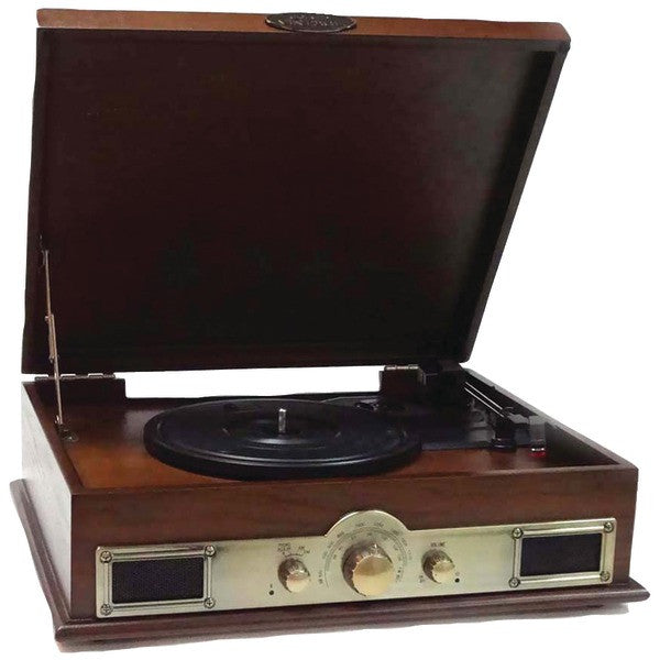 Pyle Ptt30wd Classic Style Turntables With Bluetooth (maple Burst)