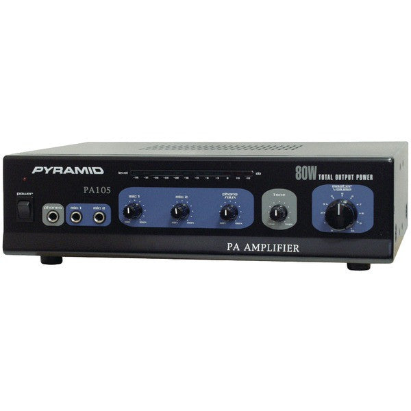 Pyramid Car Audio Pa105 Amp With Microphone Input (80 Watt)