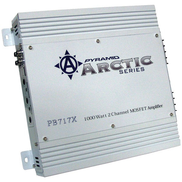Pyramid Car Audio Pb717x Arctic Series 2-channel Bridgeable Mosfet Class Ab Amp (1,000 Watts)