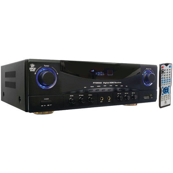 Pyle Home Pt590au 5.1-channel, 350-watt Amp Receiver With 3d Pass-through