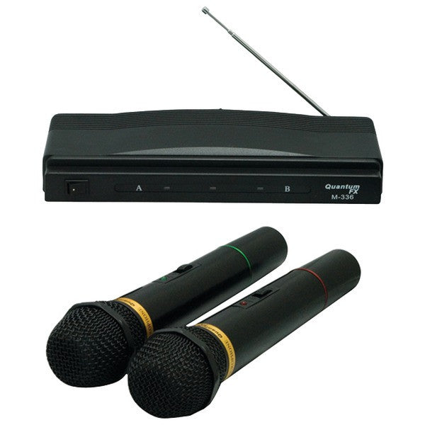 Qfx M-336 Twin-pack Wireless Dynamic Microphone System
