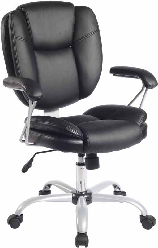 Techni Mobili Rta-0930-bk Plush Task Office Chair With Techniflex Upholstery. Color: Black