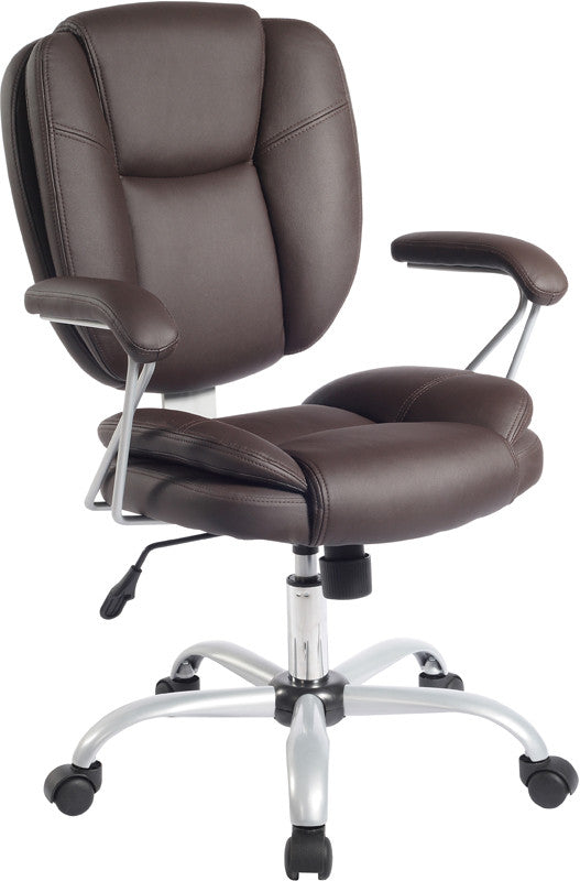 Techni Mobili Rta-0930-ch Plush Task Office Chair With Techniflex Upholstery. Color: Brown