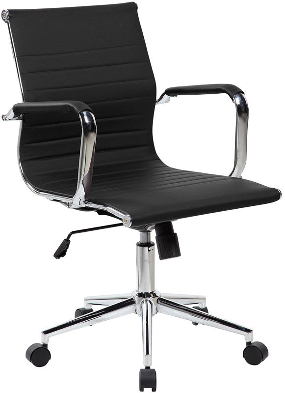 Techni Mobili Rta-4602-bk Modern Medium Back Executive Office Chair. Color: Black