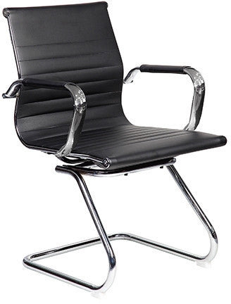Techni Mobili Rta-4602v-bk Modern Visitor Office Chair. Color: Black