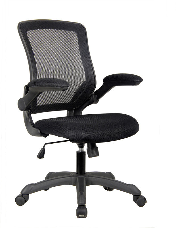 Techni Mobili Rta-8050-bk Mesh Task Office Chair With Flip Up Arms. Color: Black