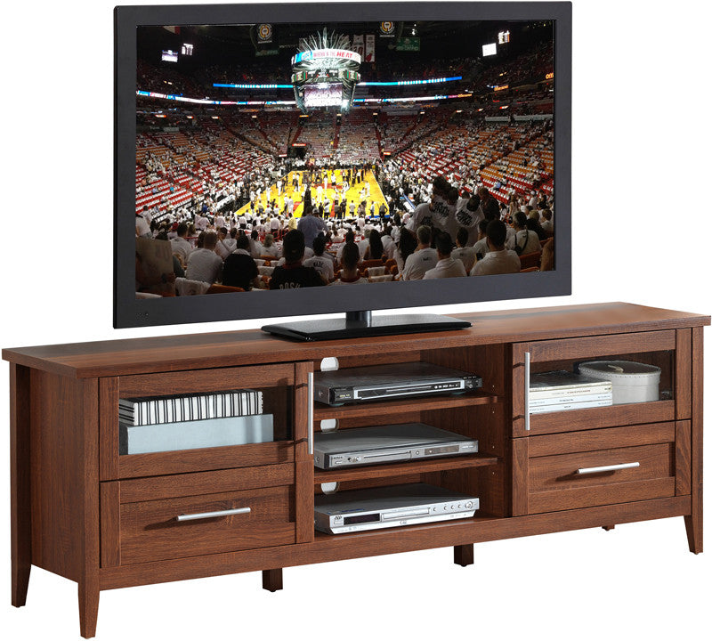 Techni Mobili Rta-8818-oak Modern Tv Stand With Storage For Tvs Up To 75". Color: Oak