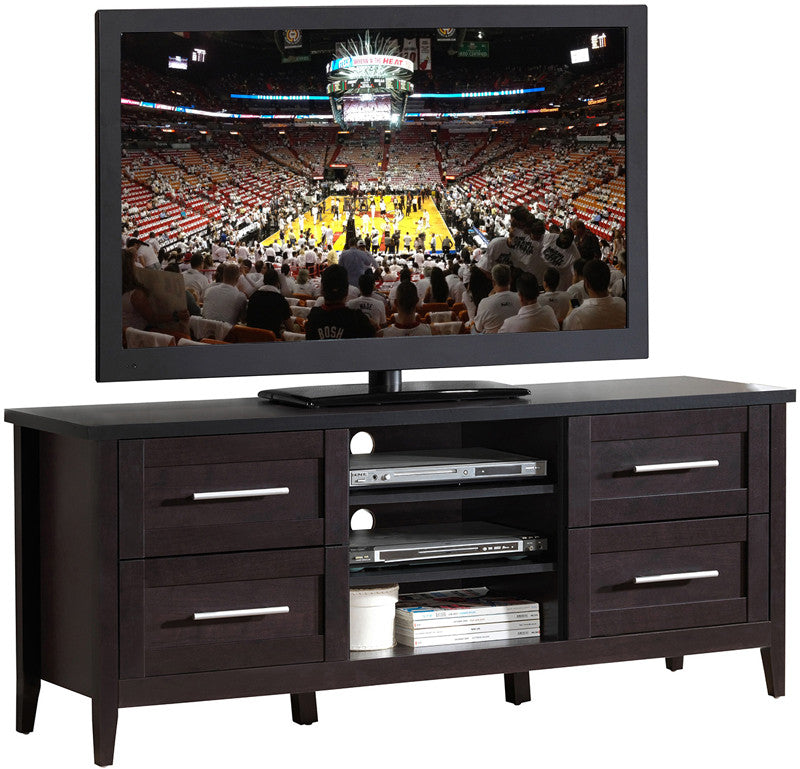 Techni Mobili Rta-8898-es Elegant Tv Stand With Storage For Tvs Up To 70". Color: Espresso