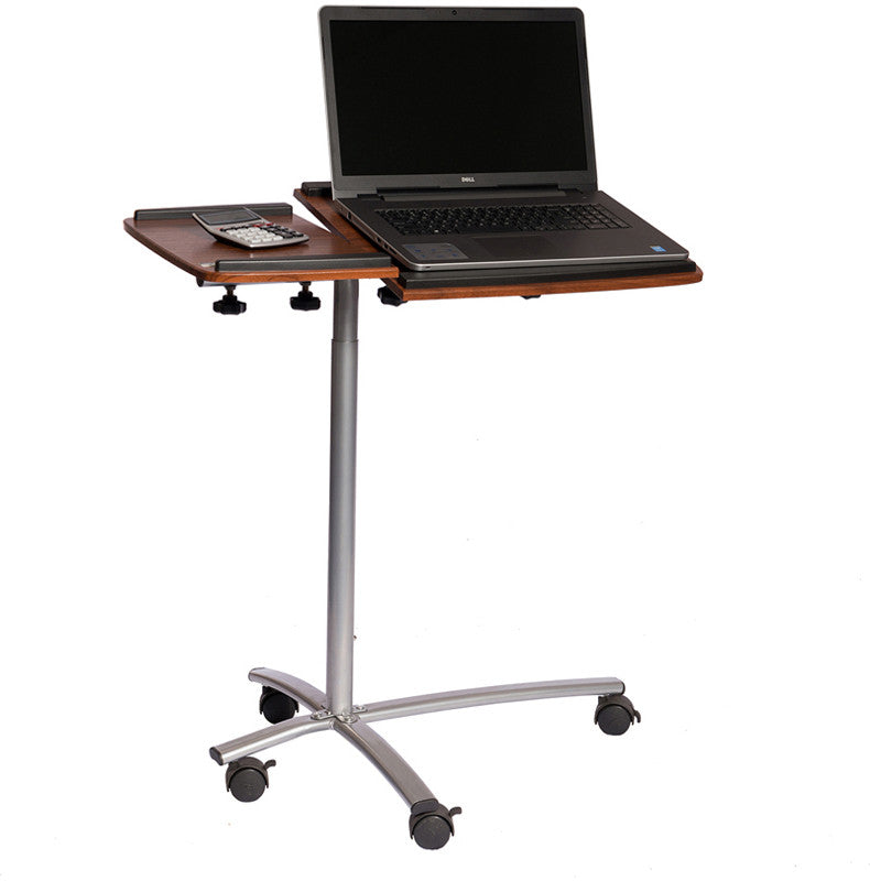 Techni Mobili Rta-b001n-m615 Rolling Adjustable Laptop Cart. Color: Mahogany